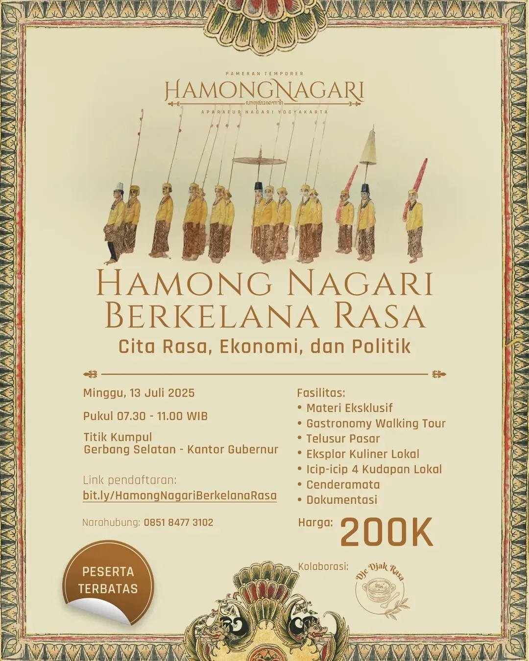 ‘Hamong Nagari Berkelana Rasa’ Politik, Ekonomi, dan Cita Rasa