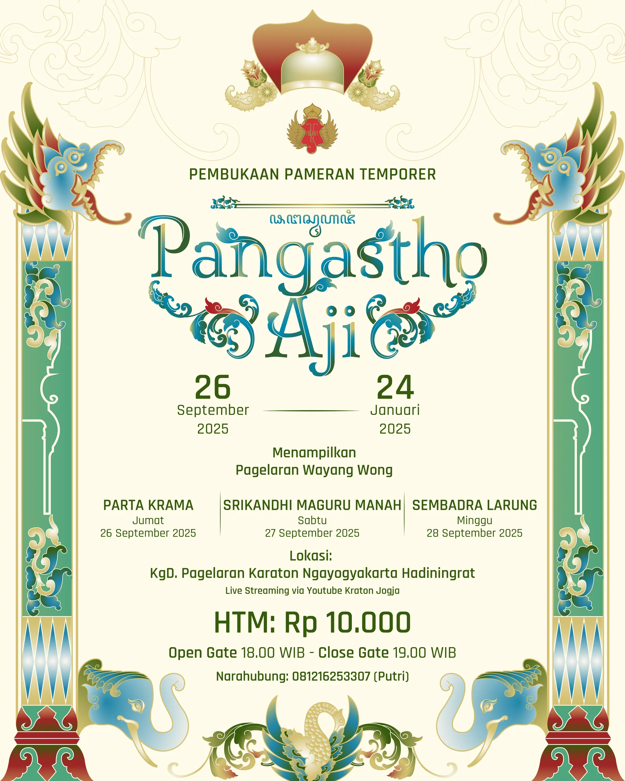 Pembukaan Pameran Temporer "Pangastho Aji " 